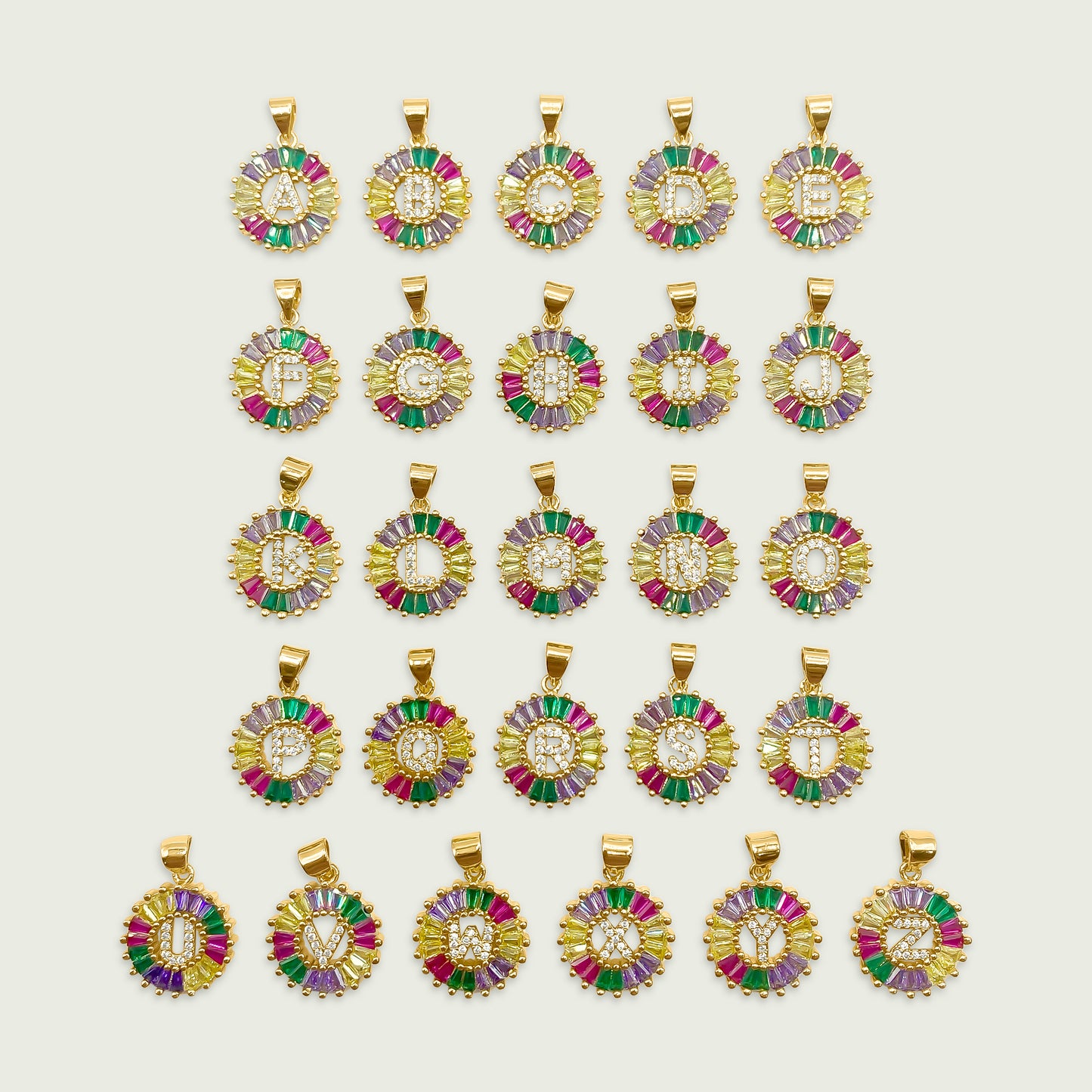 Colorful Initial Charm