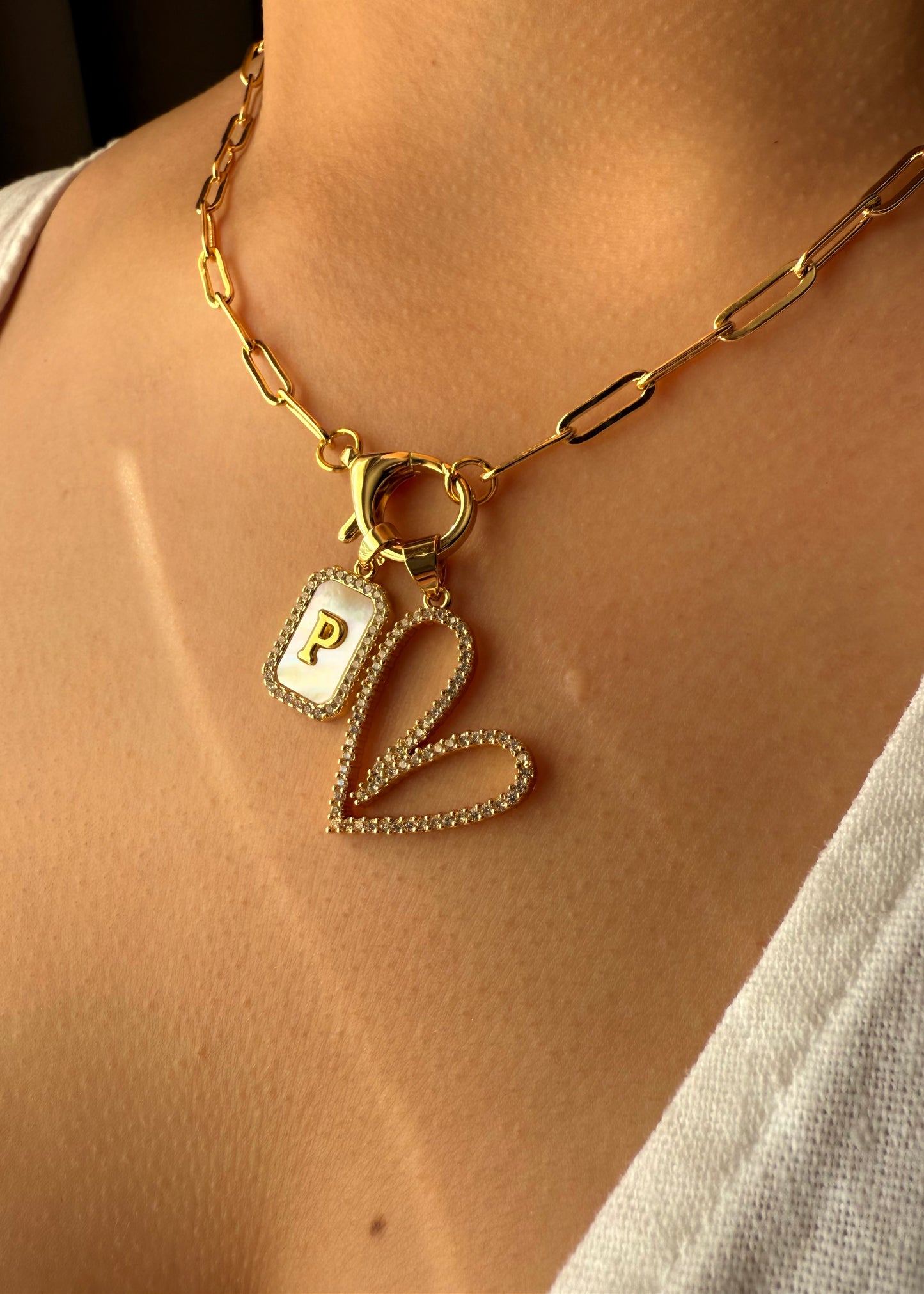 Paperclip Charm Necklace