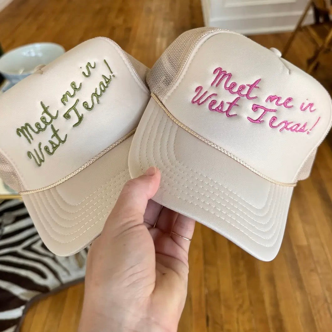 Meet me in West Texas trucker hat