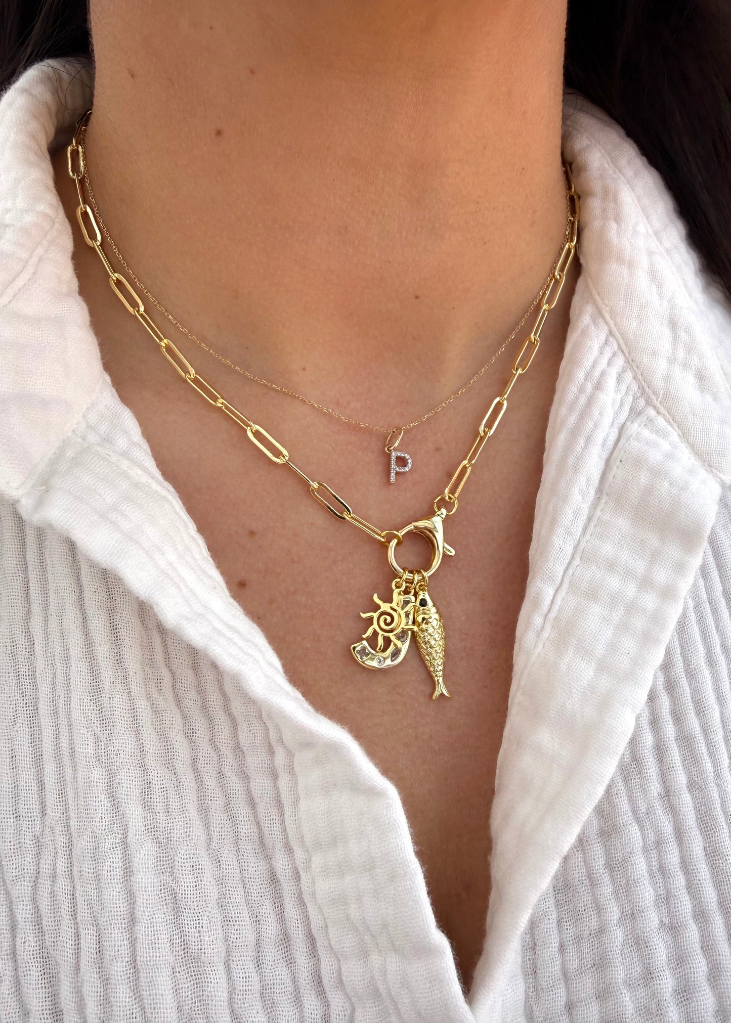 Paperclip Charm Necklace