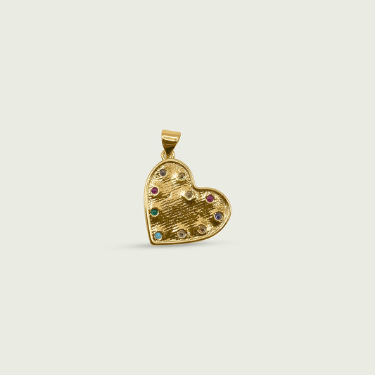Colorful Heart Charm