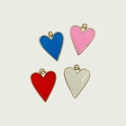 Enamel Heart Charm