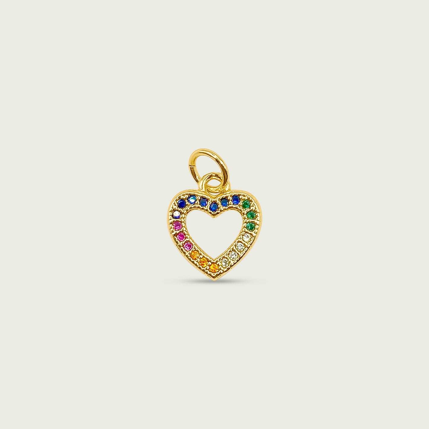 Jewel Heart Charm