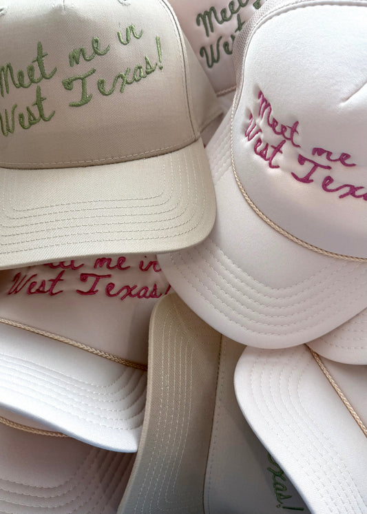 Meet me in West Texas trucker hat