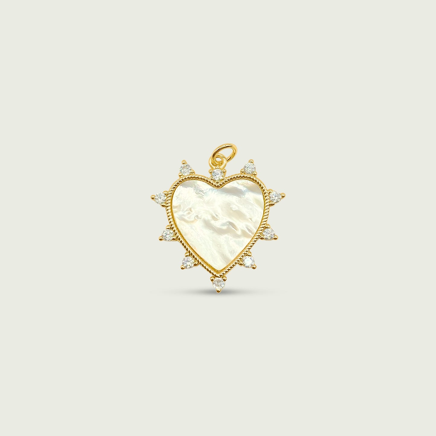 Pearl Heart Charm