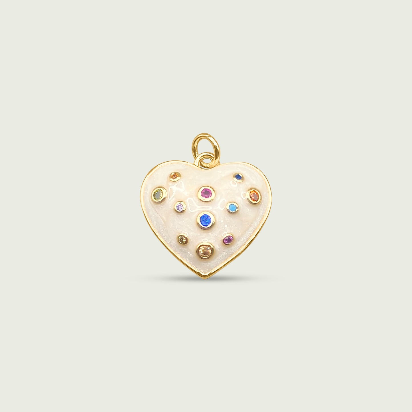 Rainbow Heart Charm
