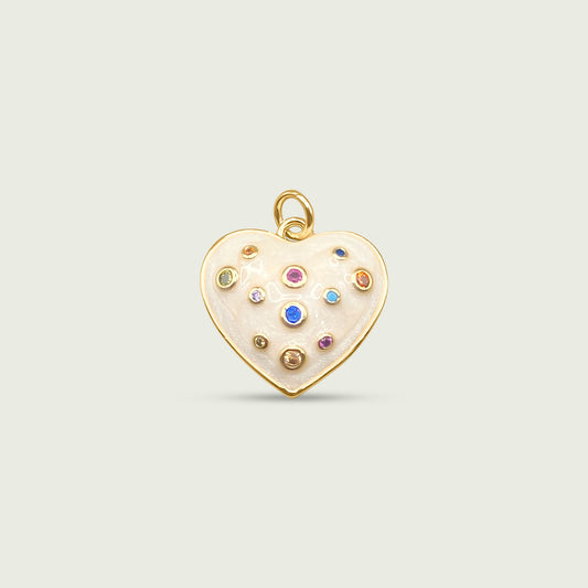 Rainbow Heart Charm